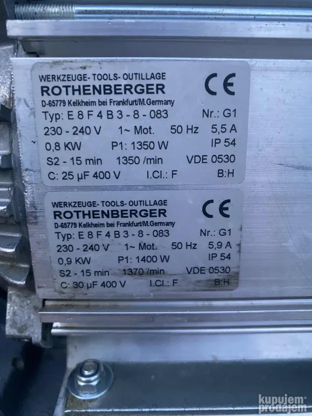 Rotenberger R 650 i sajle 16 mm i 22  mm za odcepljenje