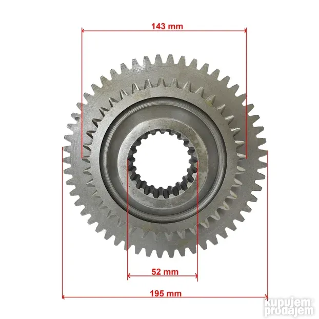 Zupcanik menjaca IMT-542-545-549 Z=37/53 547.03.306