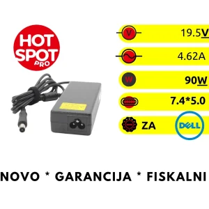 Punjač za laptop Dell 19.5V 4.62