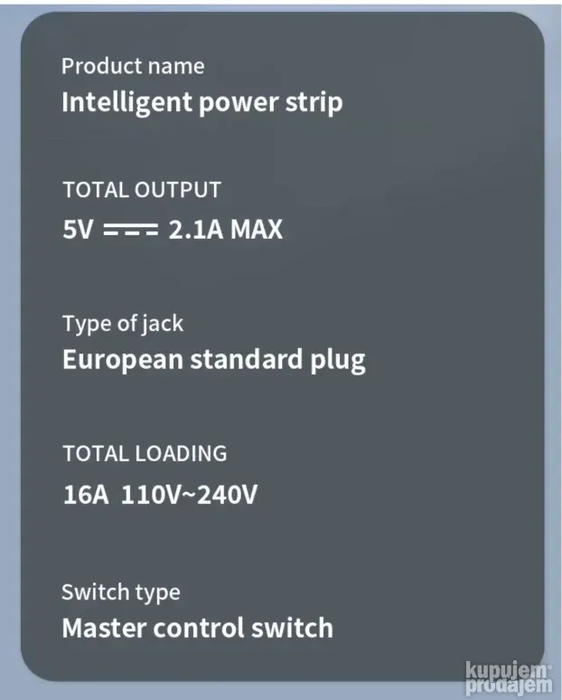 Uticnica Lopov Kocka 16A / 3 Sukoa, 7-u-1 3xUSB 1xC