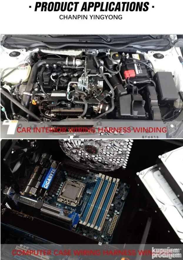 Traka 15m 19mm otporna na toplotu plamen  Zaštita za kablove