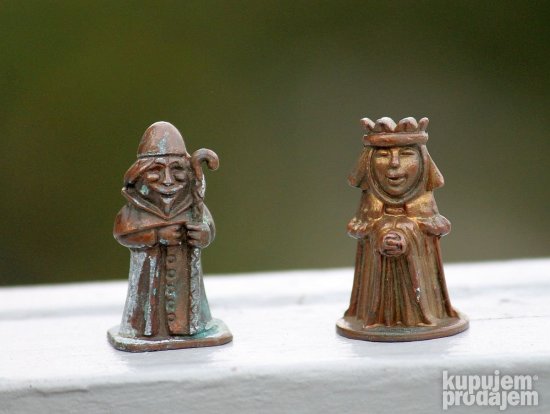 Vintage skandinavske bronzane figurine