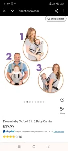 Nosiljka za bebe DREAMBABY nosiljka kengur za bebe kengur