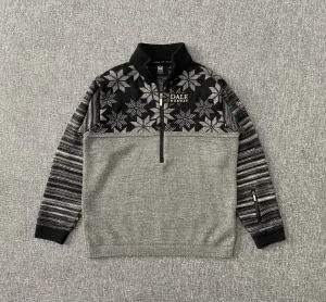 Dale of Norway sivi muški vuneni džemper polu zip L ODLIČAN