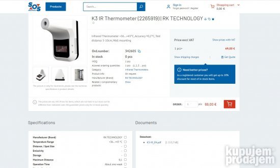 Infrared Thermometer k3!