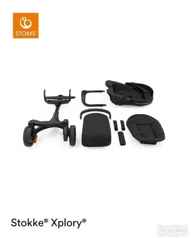 STOKKE Xplory X Rich Black decija kolica