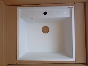 Granitna sudopera Sandonna Selena BELA-okov za namestaj