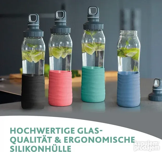 Emsa - Staklena Flasica za Vodu 0.7 Litara