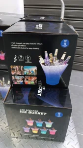 LED kibla ICE BUCKET sa Bluetooth zvucnikom 7 boja, 5W, 7L