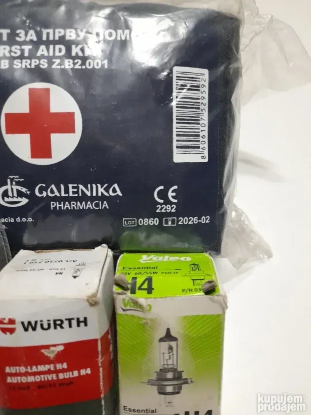 Prva Pomoć Galenika + 3 Sijalice Gratis
