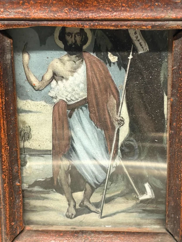 Ikona stara Pravoslavna u originalnom ramu