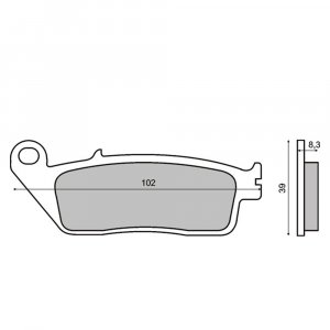 Disk pločice RMS Honda CBR prednje/zadnje Šifra proizvoda: 2