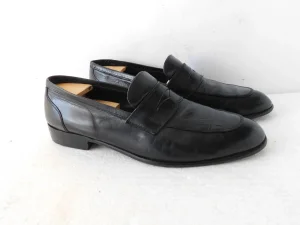 DAVID JOAN kožne crne mokasine 46- 30.7cm