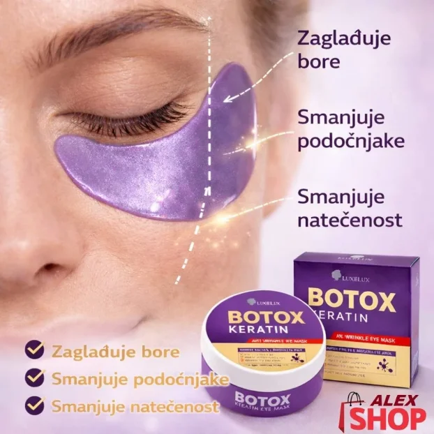 Luxelux Botox maska za oči nega protiv bora i podočnjaka