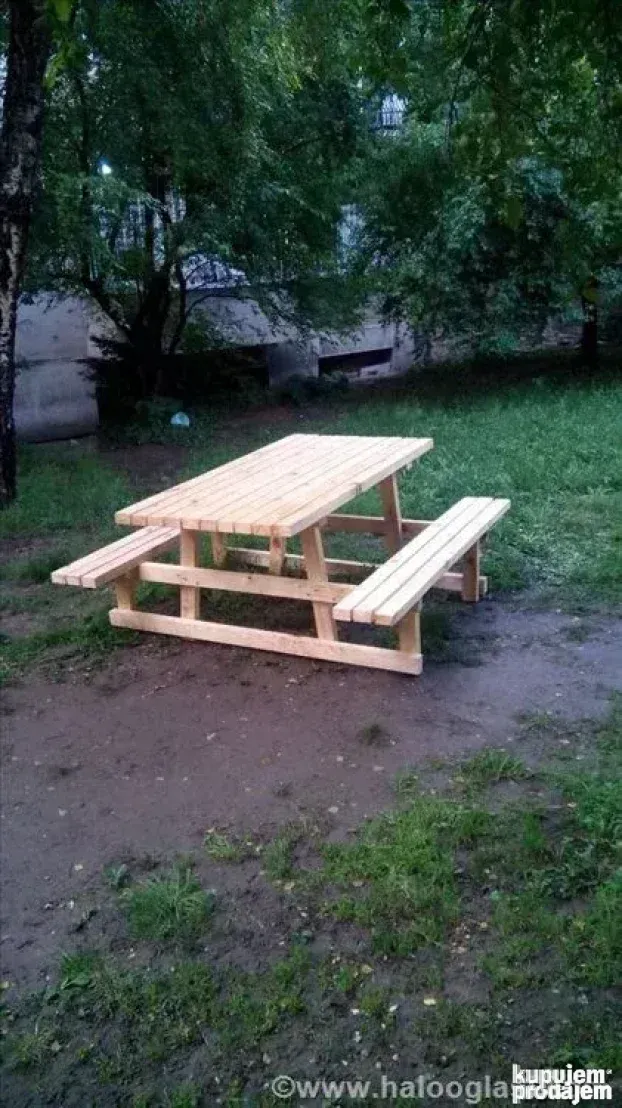 Sto i 4 klupe, baštenski stolovi i klupe, sto i klupe