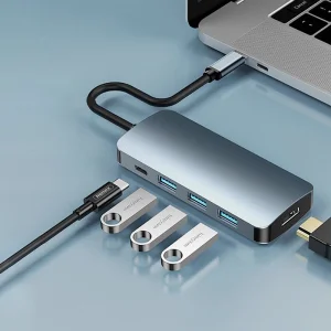 Adapter Type C na HDMI 3xUSB 3.0 type C 5u1 za Macbook