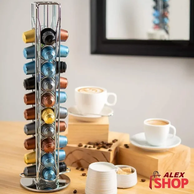 Rotirajući stalak za Nespresso kapsule držač za 40 kapsula