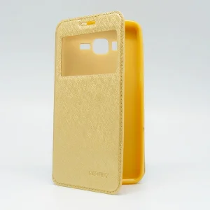 Maska na preklop Mercury View za Microsoft Lumia 640 zlatna