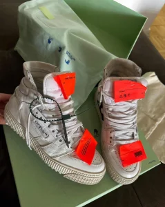 Off White Off Court 3.0 High White Orange patike