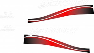 MERCURY 5.0 - Nalepnice za vanbrodski motor