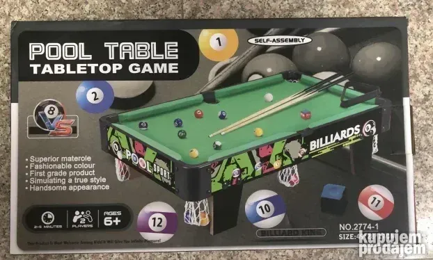 Stoni biliraj mini bilijar za decu