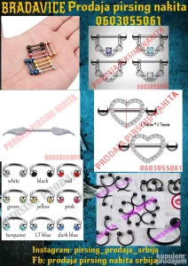 Pirsing za Jezik i Bradavice - Piercing za bradavice i Jezik
