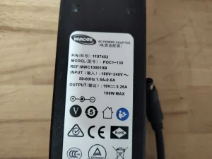 19V 5,26A adapter Invacare Platinum Mobile