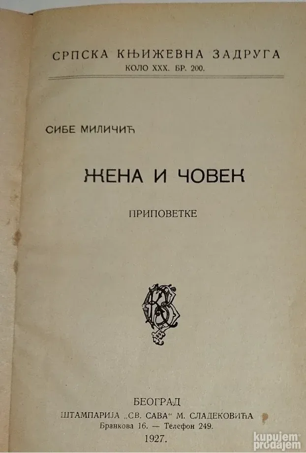 Žena i čovek, 1927
