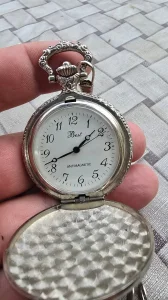 BEST Antimagnetic - nemački mehanički džepni sat sa lancem