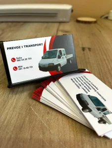 Vizit karte / kombi prevoz / dizajn po zelji