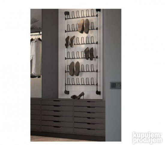 Cipelarnik za 18 Pari Obuce Metal-Plastika 68x155cm