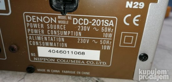cd plejer denon dcd-201sa