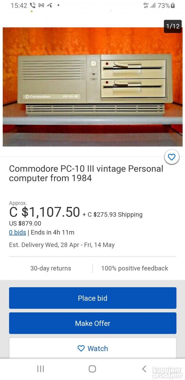 Commodore pc 10-3 sa monitorom commodore 1084s