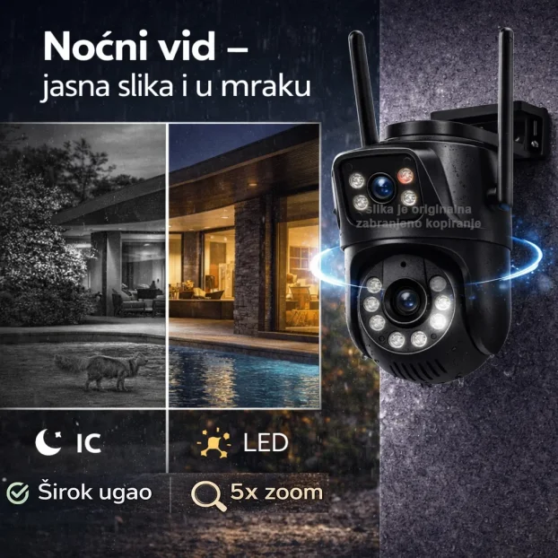 WIFI Dupla Kamera Najtrazeniji model ICSEE video nadzor NOV
