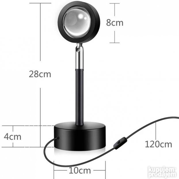 Ambijentalna lampa zalazak sunca