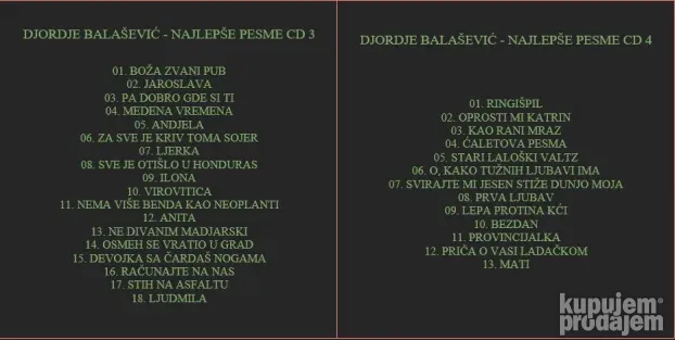 Panonski Mornar - Djordje Balašević, hitovi na 5 diskova