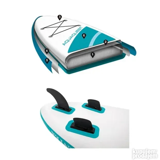 Intex Sup daska 244x76x13cm Aqua Quest - akcija