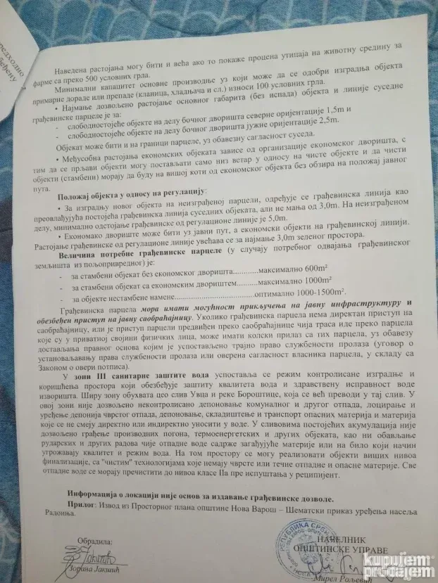Zlatar, Kokin Brod, Nova Varoš, Radoinja, 53 ar