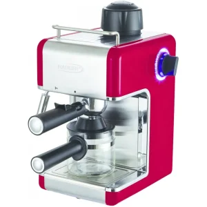 Hauser Ce-929 R Espresso Coffee Maker Red / Silver