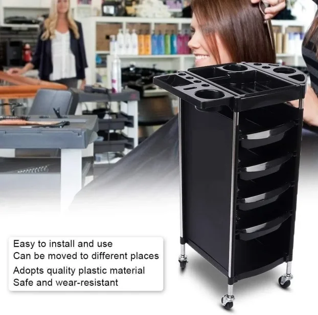 Kolica za frizerski kozmetički tatto salon Bela