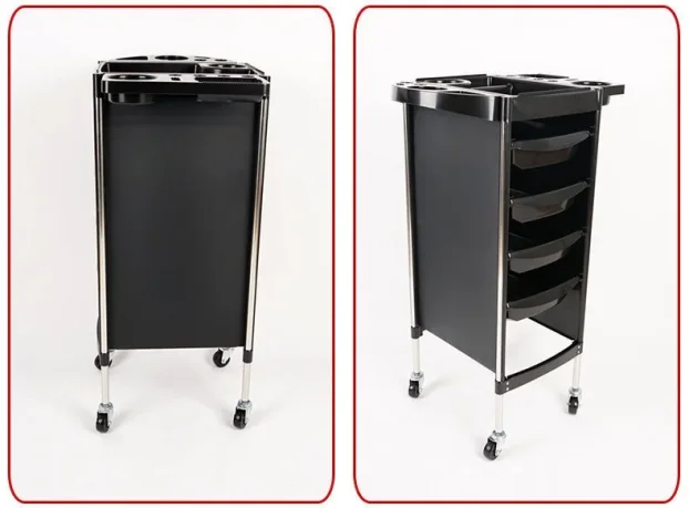 Kolica za frizerski kozmetički tatto salon Bela