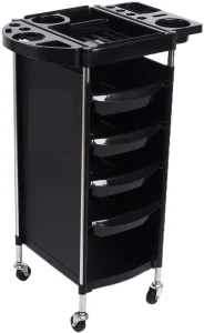 Kolica za frizerski kozmetički tatto salon Bela ili Crna