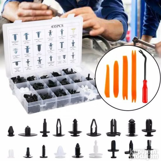 Set plastičnih kopči za pričvršćivanje - 730kom.
