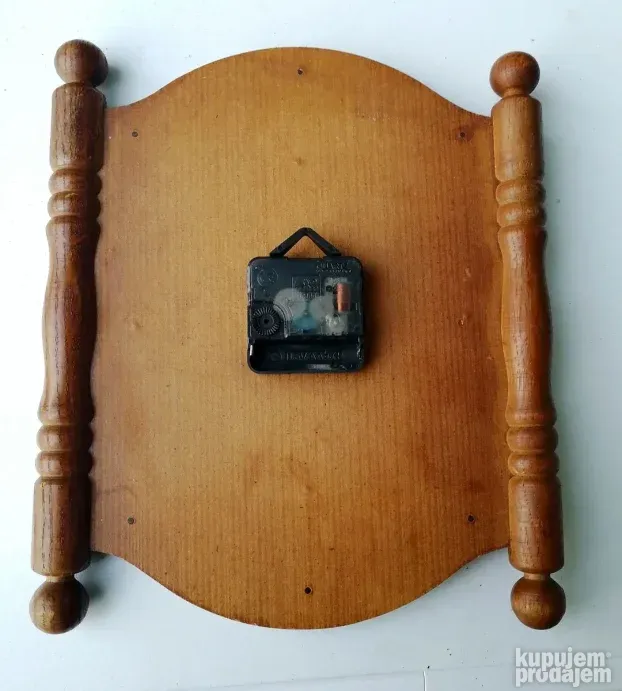 Vintage INSA zidni sat PUNO DRVO