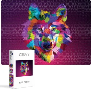 CRUNY slagalice od 1000 komada za odrasle, vuk slagalica