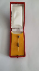 Zlatna igla sa brilijantom