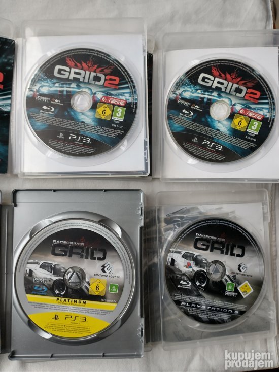 PS3 - Grid - 4 Razlicite Igre