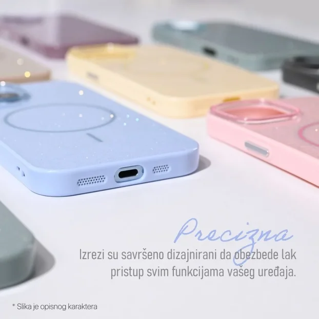 Torbica Magsafe Sparkle Dust za iPhone 13 Pro 6.1 zuta