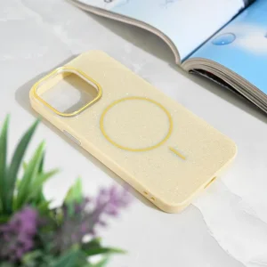 Torbica Magsafe Sparkle Dust za iPhone 13 Pro 6.1 zuta