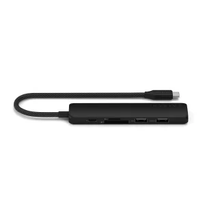 SATECHI USB C Slim Multi Port with Ethernet Adapter v2 black